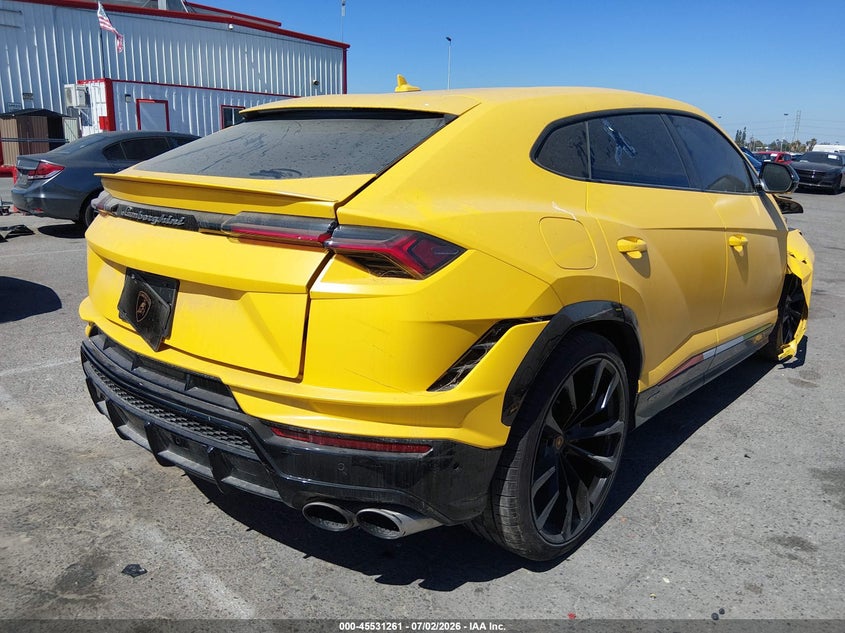 2024 Lamborghini Urus VIN ZPBUB3ZL0RLA29710 IAAI salvage auction — FRONT END, Salvage Title, sold $142,000 on 2026-07-16 (photo 4)