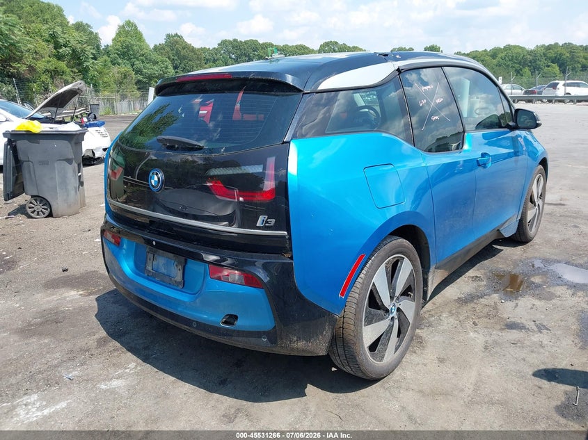 2018 BMW I3 VIN WBY7Z4C57JVD95870 IAAI salvage auction — ROOF, Salvage Title, sold $3,550 on 2026-07-30 (photo 4)