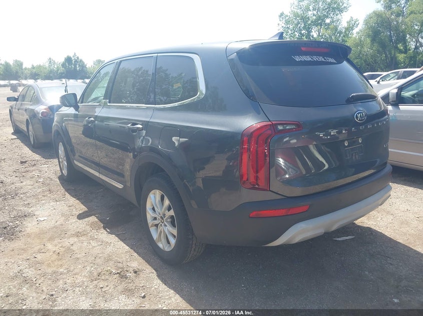 2020 Kia Telluride VIN 5XYP24HC5LG093336 IAAI salvage auction — RIGHT FRONT, Salvage Title, sold $3,600 on 2026-07-31 (photo 3)