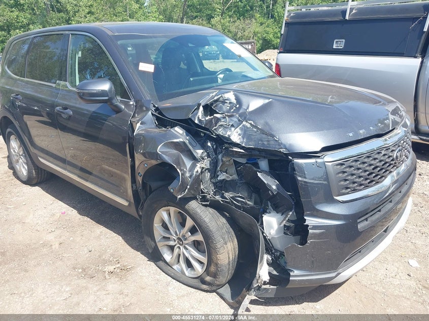 2020 Kia Telluride VIN 5XYP24HC5LG093336 IAAI salvage auction — RIGHT FRONT, Salvage Title, sold $3,600 on 2026-07-31 (photo 6)