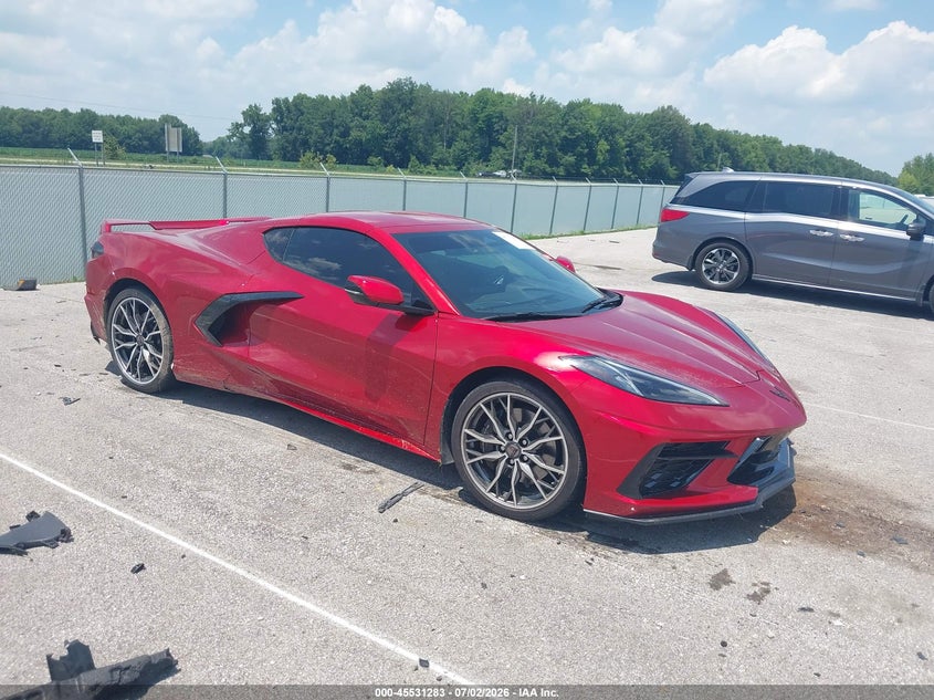 2024 Chevrolet Corvette VIN 1G1YB2D46R5121405 IAAI salvage auction — REAR END, Salvage (Indiana), sold $38,000 on 2026-07-19 (photo 1)