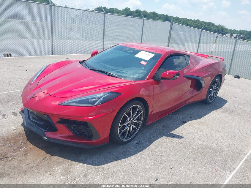 2024 Chevrolet Corvette VIN 1G1YB2D46R5121405 IAAI salvage auction — REAR END, Salvage (Indiana), sold $38,000 on 2026-07-30 (photo 2)