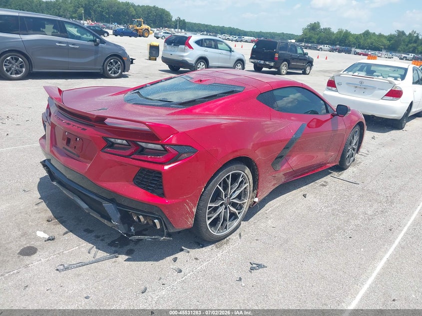 2024 Chevrolet Corvette VIN 1G1YB2D46R5121405 IAAI salvage auction — REAR END, Salvage (Indiana), sold $38,000 on 2026-07-19 (photo 4)