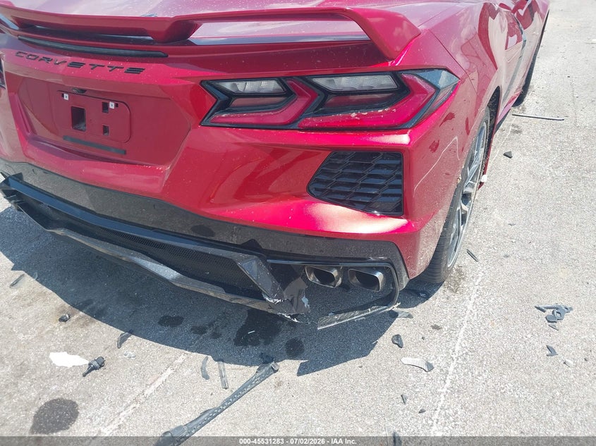 2024 Chevrolet Corvette VIN 1G1YB2D46R5121405 IAAI salvage auction — REAR END, Salvage (Indiana), sold $38,000 on 2026-07-30 (photo 6)