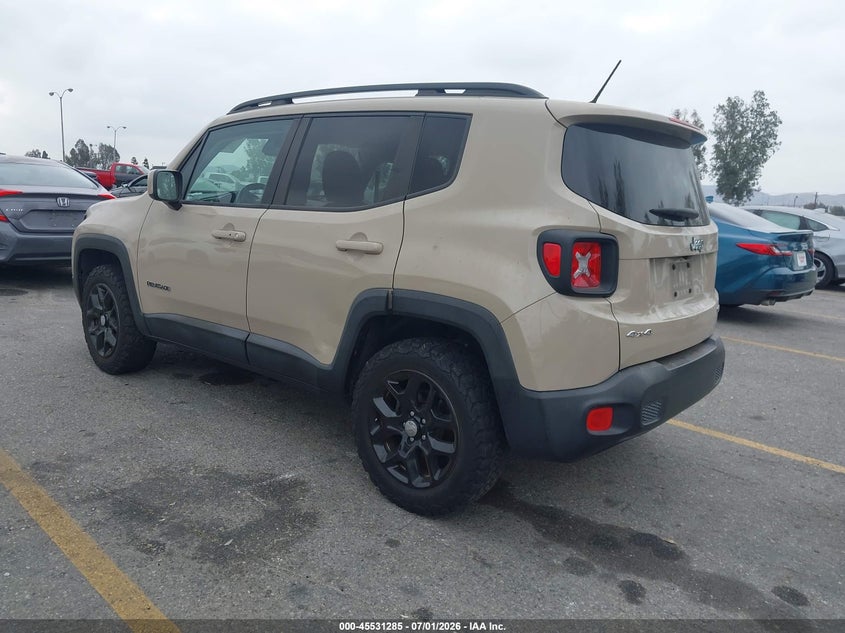 2016 Jeep Renegade VIN ZACCJBBT5GPD87291 IAAI salvage auction — LEFT SIDE, Salvage (California), sold $2,150 on 2026-07-28 (photo 3)