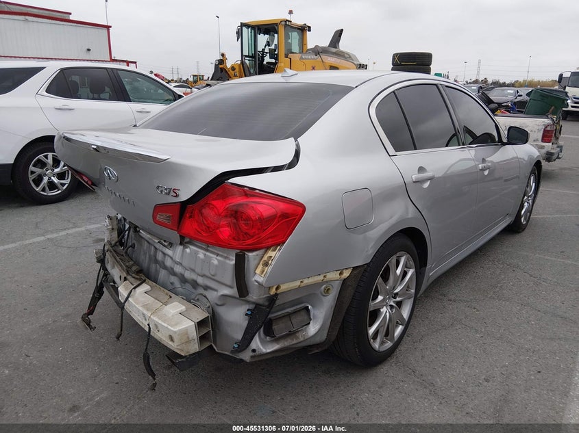 2011 Infiniti G37 VIN JN1CV6AP7BM302347 IAAI salvage auction — REAR END, Salvage (California), sold $875 on 2026-07-23 (photo 4)