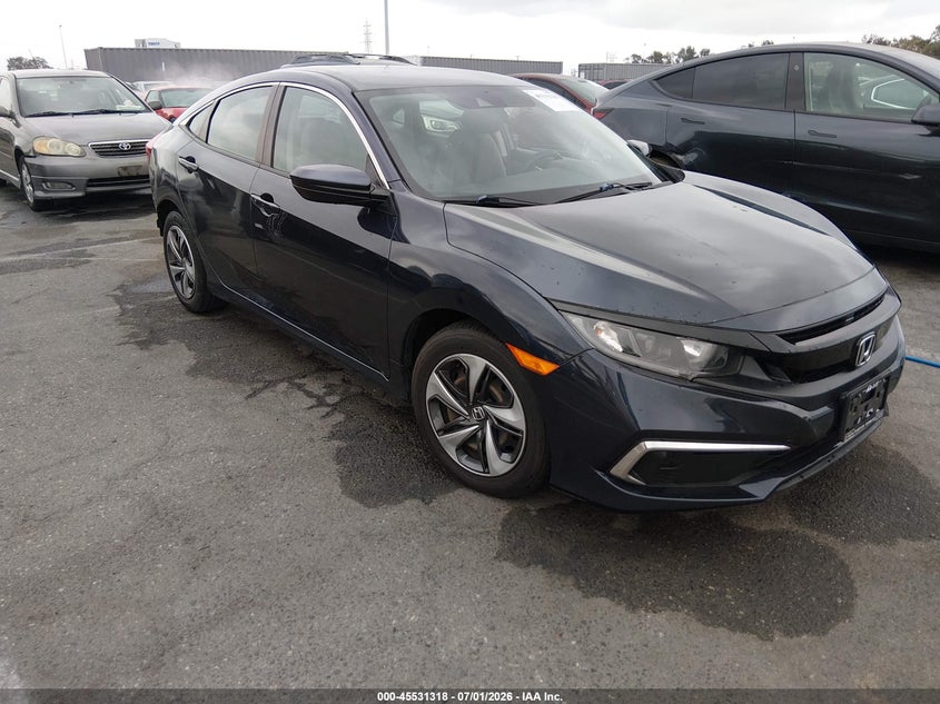 2019 Honda Civic VIN 2HGFC2F69KH534316 IAAI salvage auction — LEFT REAR, Salvage (California), sold $4,750 on 2026-07-09 (photo 1)