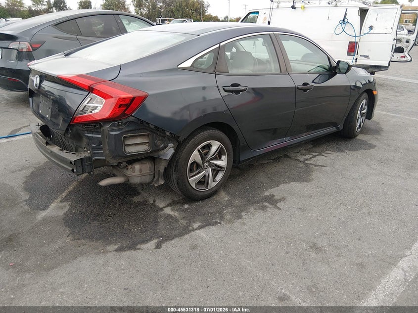 2019 Honda Civic VIN 2HGFC2F69KH534316 IAAI salvage auction — LEFT REAR, Salvage (California), sold $4,750 on 2026-07-09 (photo 4)
