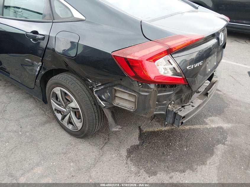 2019 Honda Civic VIN 2HGFC2F69KH534316 IAAI salvage auction — LEFT REAR, Salvage (California), sold $4,750 on 2026-07-09 (photo 6)