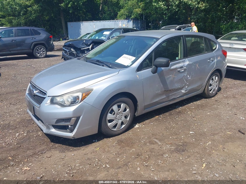 2016 Subaru Impreza VIN JF1GPAA61G8230022 IAAI salvage auction — LEFT SIDE, Salvage Title, sold $1,100 on 2026-07-28 (photo 2)