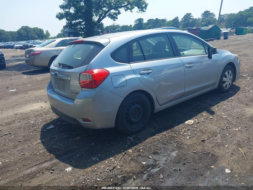 2016 Subaru Impreza VIN JF1GPAA61G8230022 IAAI salvage auction — LEFT SIDE, Salvage Title, sold $1,100 on 2026-07-28 (photo 4)