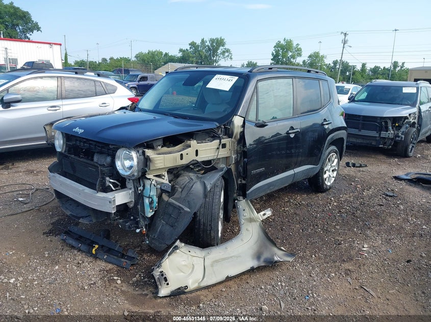 2015 Jeep Renegade VIN ZACCJBBT0FPB72466 IAAI salvage auction — FRONT END, Wait Title, sold $775 on 2026-08-09 (photo 2)
