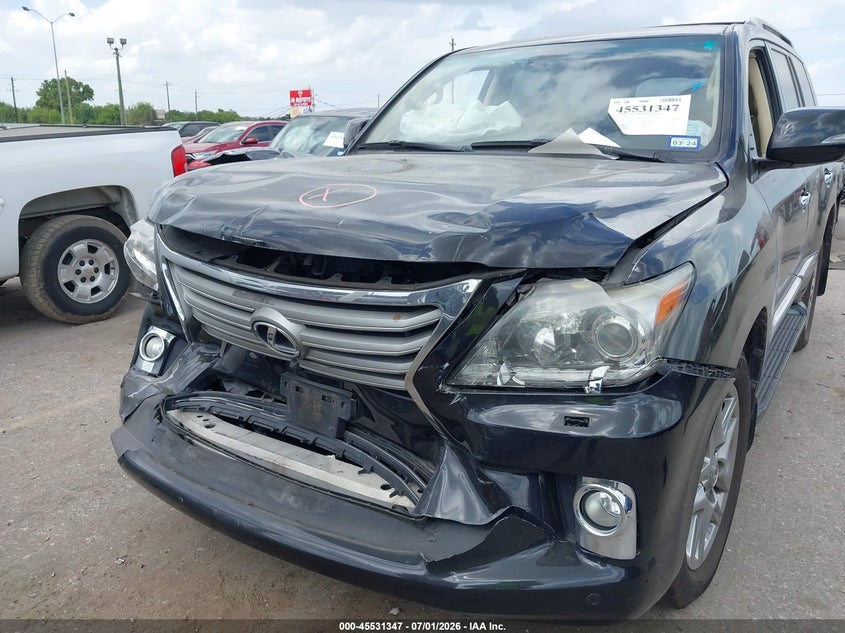 2013 Lexus Lx VIN JTJHY7AX6D4105749 IAAI salvage auction — FRONT END, Salvage (Texas), sold $12,100 on 2026-07-30 (photo 6)