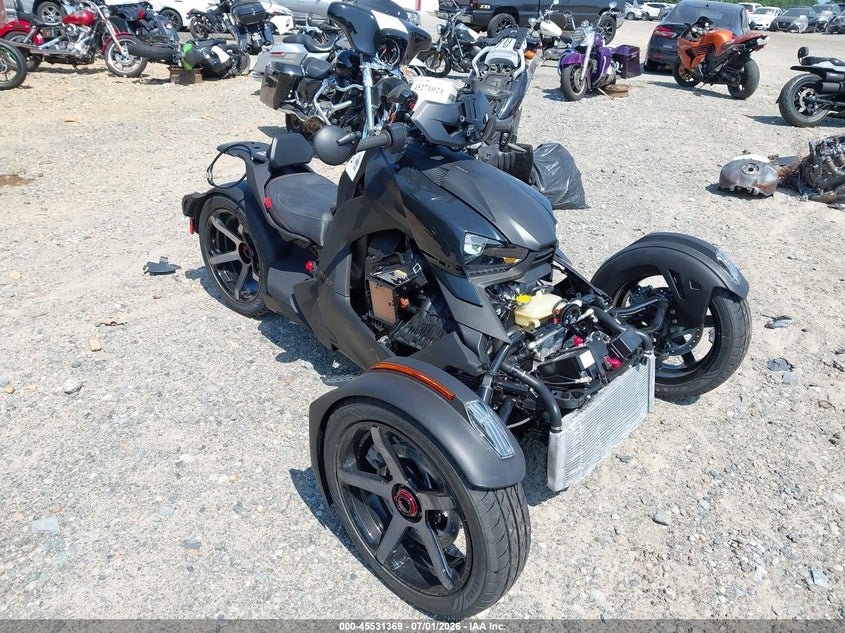 2026 Can-am/ brp Ryker VIN 3JB2JEG40TJ000209 IAAI salvage auction — FRONT END, Salvage Title, sold $2,550 on 2026-09-05 (photo 1)