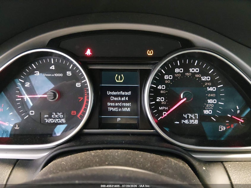 2015 Audi Q7 VIN WA1LGAFE3FD032261 IAAI salvage auction — NORMAL WEAR, Clear (Delaware), sold $225 on 2026-07-30 (photo 7)