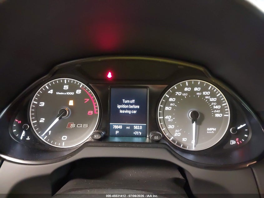 2014 Audi Sq5 VIN WA1CGAFP7EA068620 IAAI salvage auction — FRONT END, Mv-907A (New York), sold $3,625 on 2026-07-28 (photo 7)