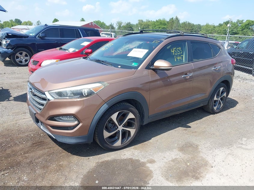 2016 Hyundai Tucson VIN KM8J3CA2XGU110582 IAAI salvage auction — NORMAL WEAR, Clear (Virginia), sold $4,600 on 2026-07-07 (photo 2)