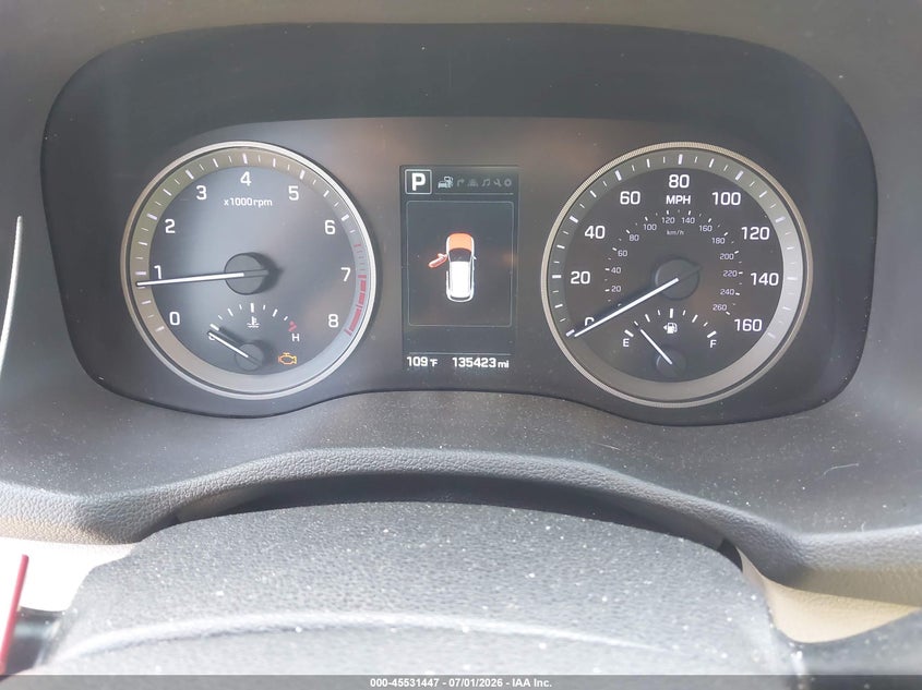 2016 Hyundai Tucson VIN KM8J3CA2XGU110582 IAAI salvage auction — NORMAL WEAR, Clear (Virginia), sold $4,600 on 2026-07-07 (photo 7)