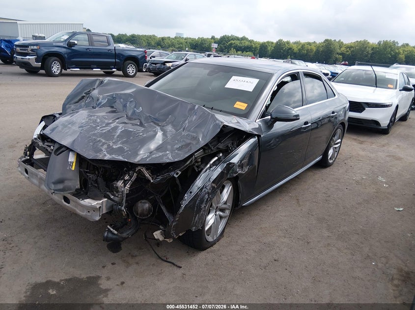 2023 Audi A4 VIN WAUEAAF41PN017287 IAAI salvage auction — FRONT END, Salvage (Ohio), sold $3,250 on 2026-07-26 (photo 2)