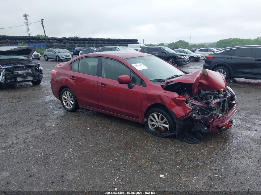 2013 Subaru Impreza VIN JF1GJAC62DH004341 IAAI salvage auction — FRONT END, Salvage (Pennsylvania), sold $100 on 2026-07-24 (photo 1)