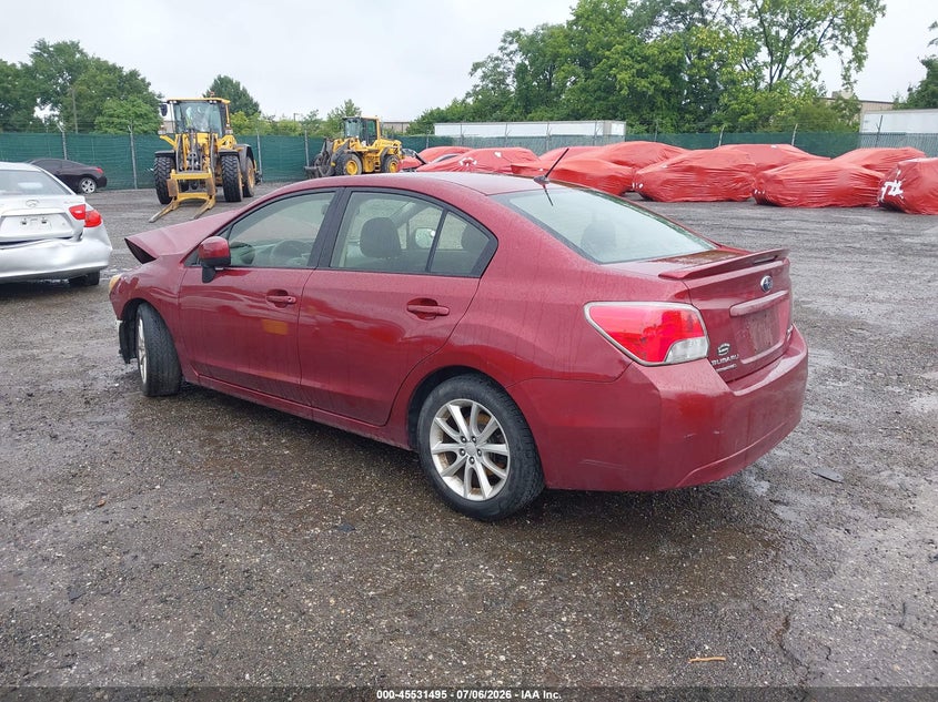 2013 Subaru Impreza VIN JF1GJAC62DH004341 IAAI salvage auction — FRONT END, Salvage (Pennsylvania), sold $100 on 2026-07-24 (photo 3)