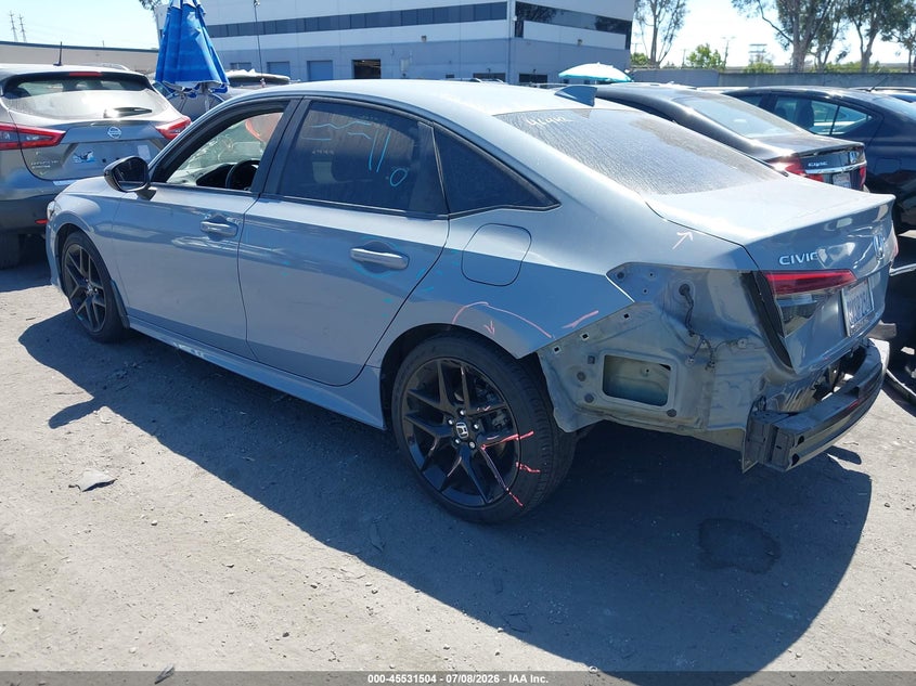 2022 Honda Civic VIN 2HGFE2F56NH536966 IAAI salvage auction — REAR END, Salvage Certificate (California), sold $9,100 on 2026-08-01 (photo 3)