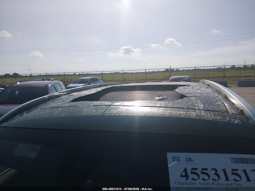 2018 Mercedes-benz Glc VIN WDC0G4JB2JV022468 IAAI salvage auction — NORMAL WEAR, Original (Texas), sold $5,450 on 2026-07-10 (photo 6)
