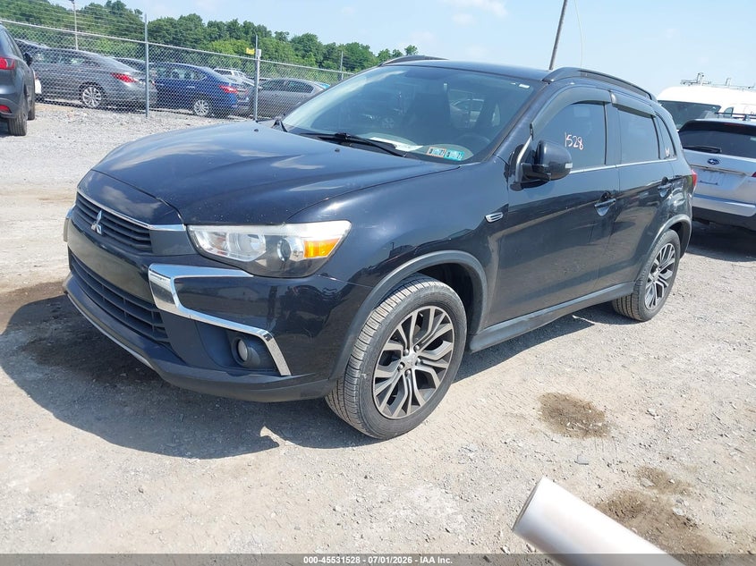 2016 Mitsubishi Outlander VIN JA4AR4AW7GZ027832 IAAI salvage auction — NORMAL WEAR, Clear (Pennsylvania), sold $25 on 2026-07-08 (photo 2)