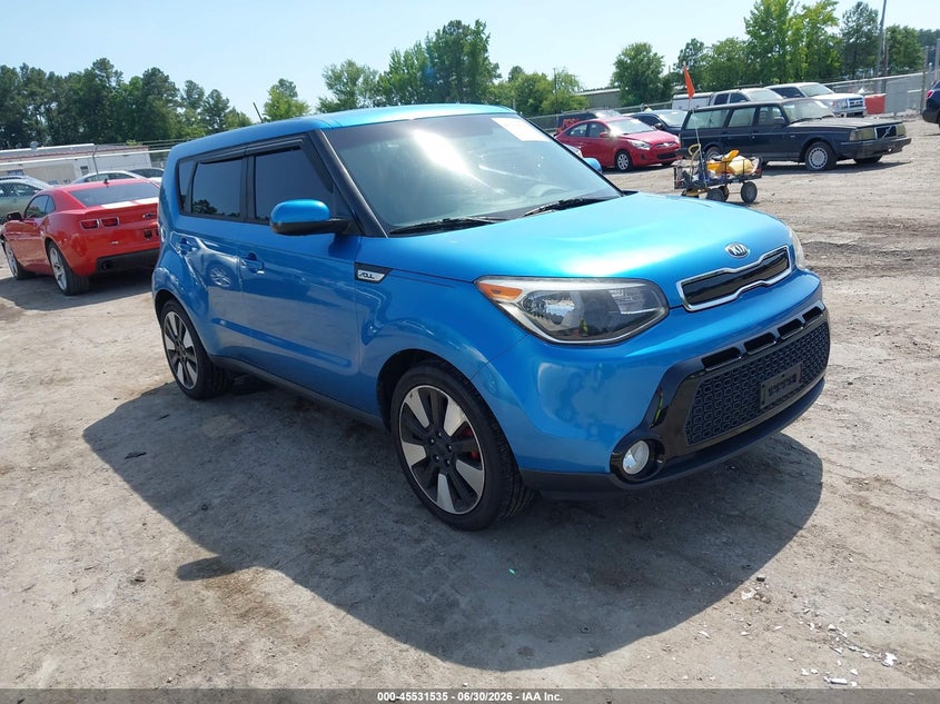 2016 Kia Soul VIN KNDJP3A54G7355492 IAAI salvage auction — NORMAL WEAR, Clear (Virginia), sold $1,775 on 2026-07-10 (photo 1)