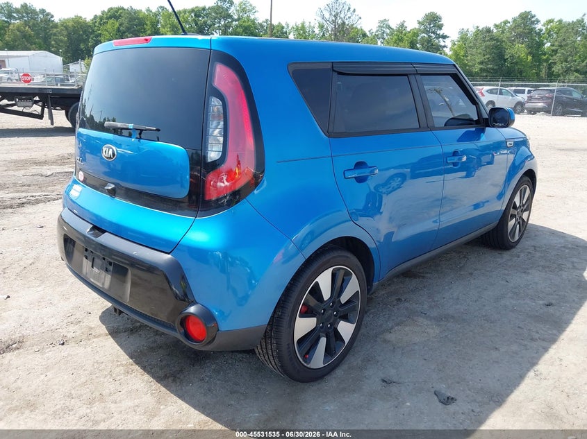 2016 Kia Soul VIN KNDJP3A54G7355492 IAAI salvage auction — NORMAL WEAR, Clear (Virginia), sold $1,775 on 2026-07-10 (photo 4)