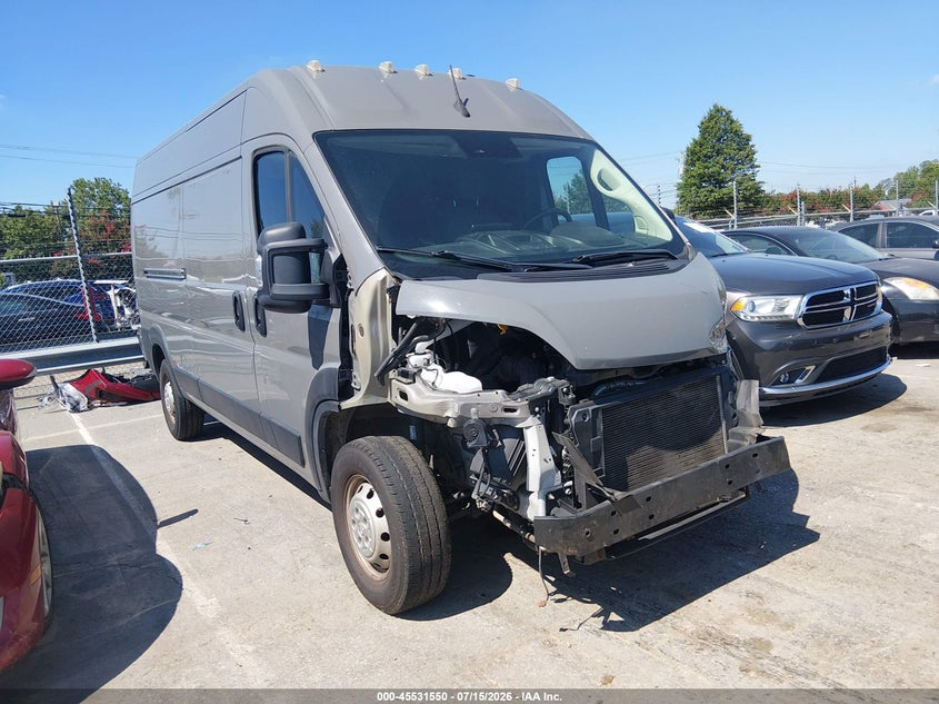 2023 Ram Promaster city VIN 3C6LRVDG4PE557767 IAAI salvage auction — FRONT END, Salvage (North Carolina), sold $7,000 on 2026-07-26 (photo 1)