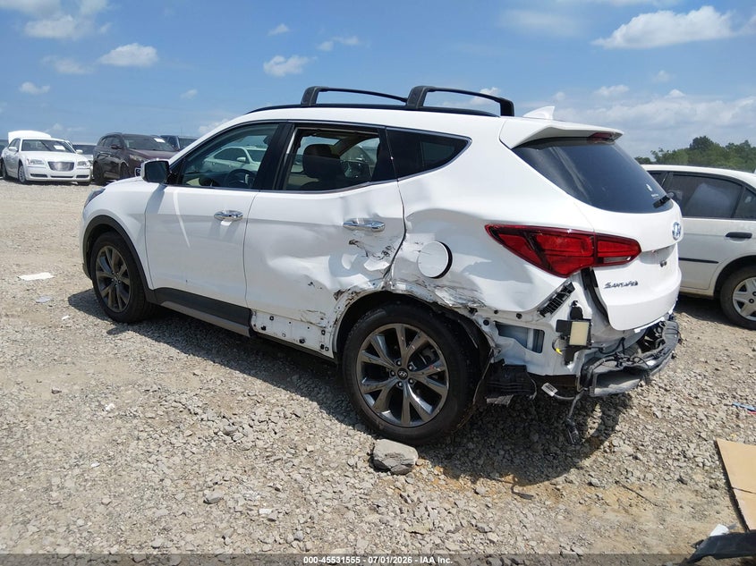 2017 Hyundai VIN 5XYZW4LA6HG488166 IAAI salvage auction — REAR END, Salvage (Tennessee), sold $4,350 on 2026-07-23 (photo 3)