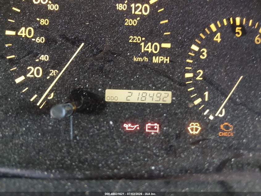 2000 Lexus Rx 300 VIN JT6GF10U4Y0065037 IAAI salvage auction — FRONT END, Rebuildable (Florida), sold $325 on 2026-07-14 (photo 7)