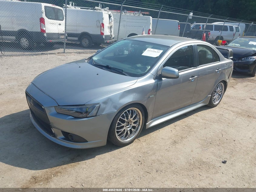 2012 Mitsubishi Lancer VIN JA32U8FW1CU005677 IAAI salvage auction — RIGHT REAR, Salvage - Greater Than 75% (Maryland), sold $500 on 2026-07-28 (photo 2)