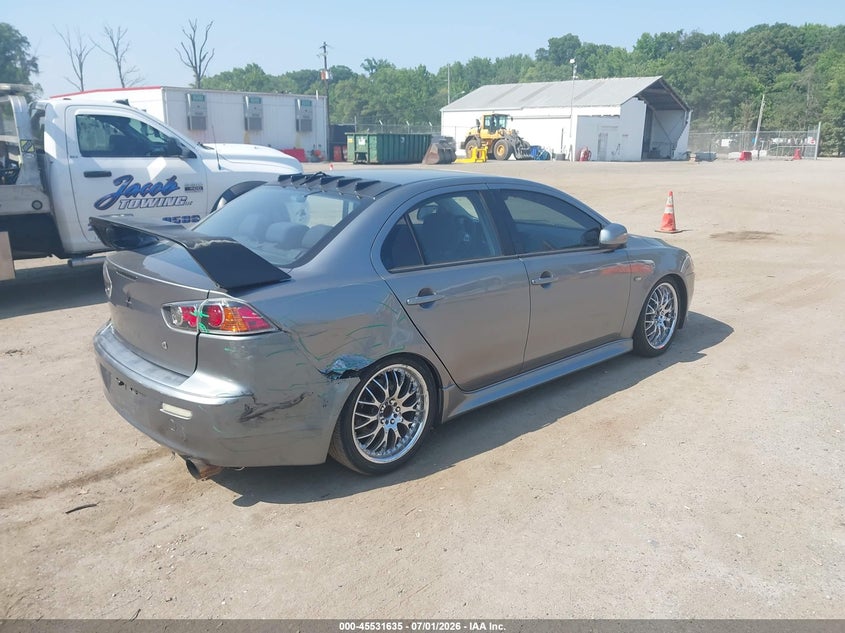 2012 Mitsubishi Lancer VIN JA32U8FW1CU005677 IAAI salvage auction — RIGHT REAR, Salvage - Greater Than 75% (Maryland), sold $500 on 2026-07-28 (photo 4)