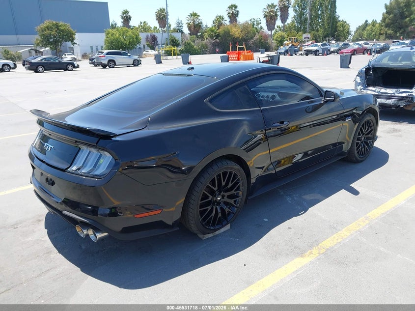 2018 Ford Mustang VIN 1FA6P8CF8J5130042 IAAI salvage auction — REAR END, Salvage Title, sold $8,400 on 2026-07-29 (photo 4)