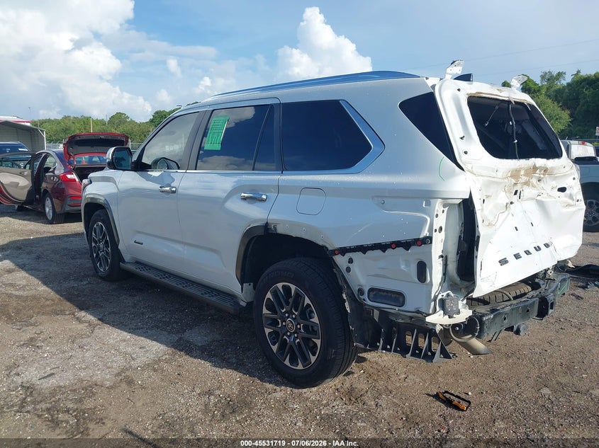 2024 Toyota Sequoia VIN 7SVAAABA0RX032213 IAAI salvage auction — REAR END, Rebuildable (Florida), sold $34,475 on 2026-08-13 (photo 3)