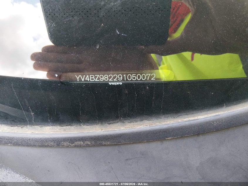 2009 Volvo Xc70 VIN YV4BZ982291050072 IAAI salvage auction — FRONT END, Clear (Arkansas), sold $200 on 2026-08-06 (photo 9)