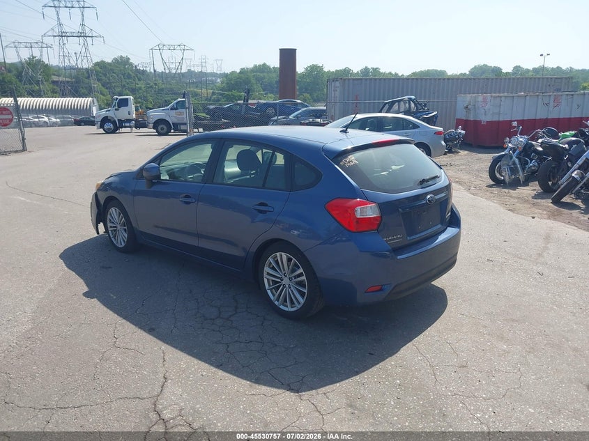 2013 Subaru Impreza VIN JF1GPAD67DH838778 IAAI salvage auction — FRONT END, Salvage (Pennsylvania), sold $700 on 2026-07-17 (photo 3)