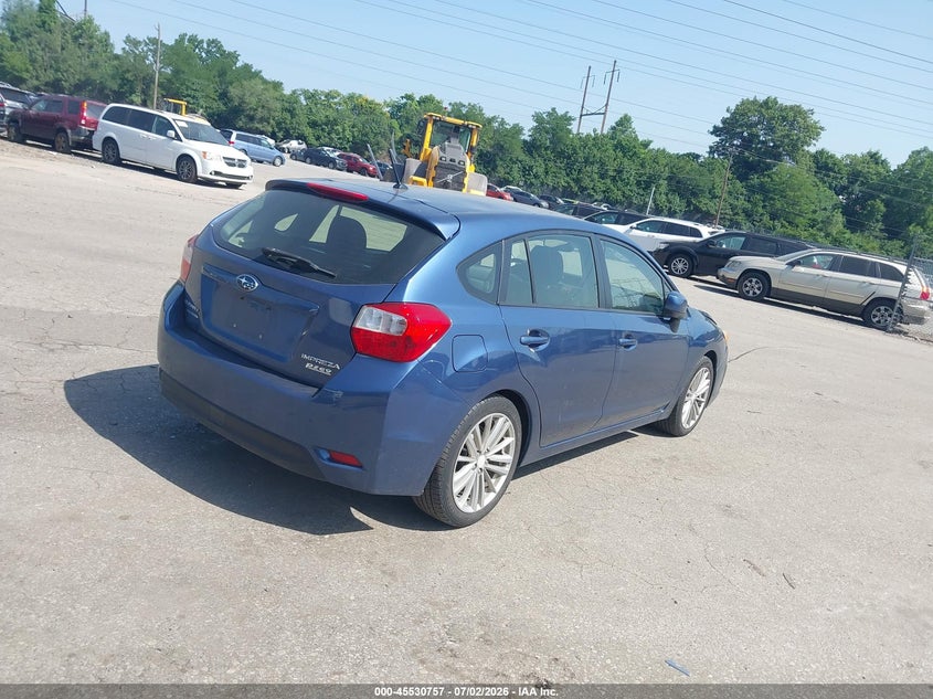 2013 Subaru Impreza VIN JF1GPAD67DH838778 IAAI salvage auction — FRONT END, Salvage (Pennsylvania), sold $700 on 2026-07-17 (photo 4)