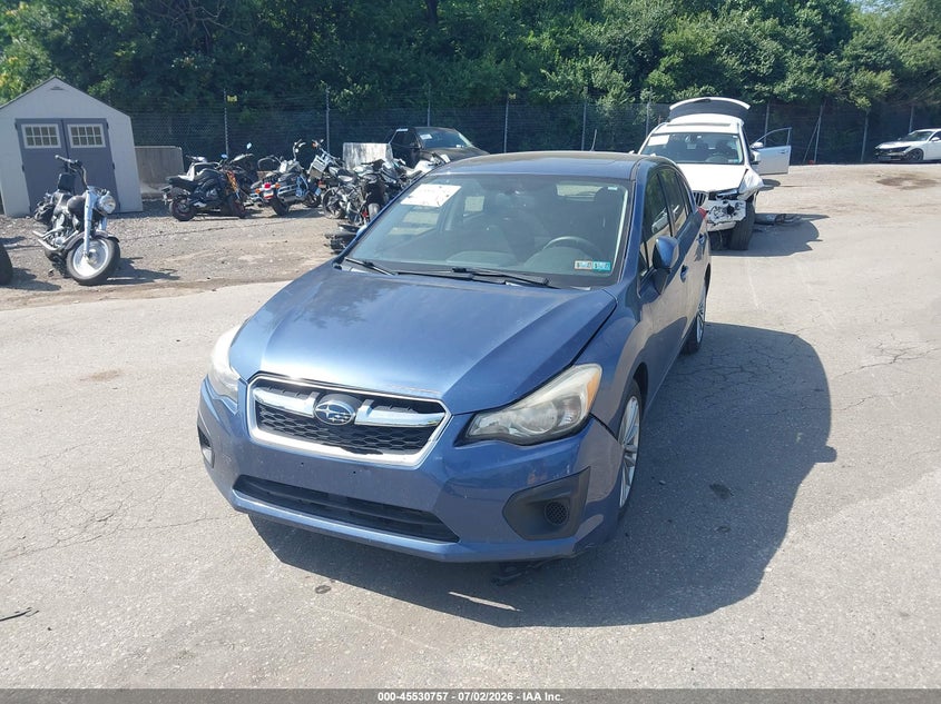 2013 Subaru Impreza VIN JF1GPAD67DH838778 IAAI salvage auction — FRONT END, Salvage (Pennsylvania), sold $700 on 2026-07-17 (photo 6)