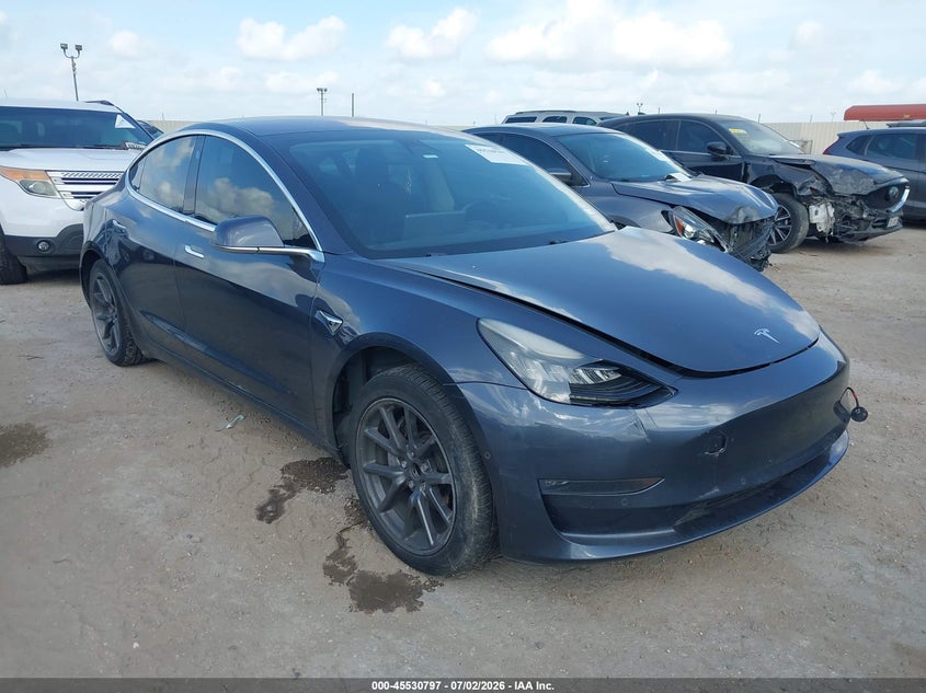 2018 Tesla Model 3 VIN 5YJ3E1EA6JF034629 IAAI salvage auction — FRONT END, Original (Texas), sold $4,050 on 2026-07-29 (photo 1)