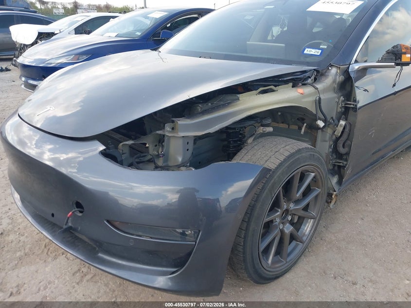 2018 Tesla Model 3 VIN 5YJ3E1EA6JF034629 IAAI salvage auction — FRONT END, Original (Texas), sold $4,050 on 2026-07-29 (photo 6)