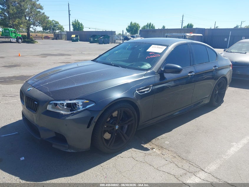 2016 BMW M5 VIN WBSFV9C53GD595591 IAAI salvage auction — SIDE, Salvage Title, sold $7,700 on 2026-08-05 (photo 2)