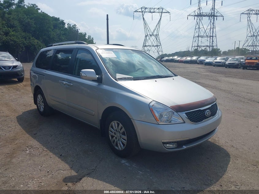2014 Kia SEDONA VIN KNDMG4C79E6577773 IAAI salvage auction — REAR END, Salvage (Pennsylvania), sold $1,400 on 2026-07-10 (photo 1)