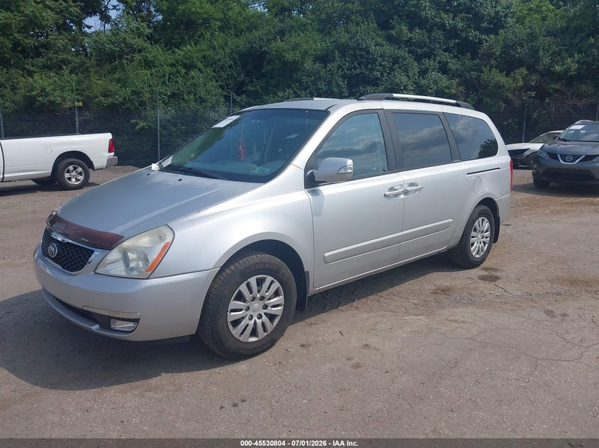 2014 Kia SEDONA VIN KNDMG4C79E6577773 IAAI salvage auction — REAR END, Salvage (Pennsylvania), sold $1,400 on 2026-07-10 (photo 2)