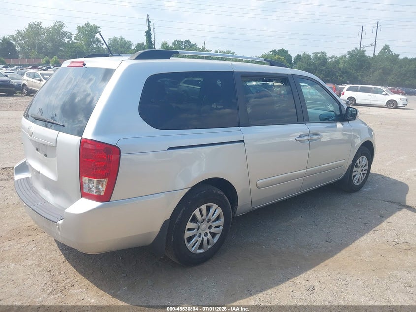 2014 Kia SEDONA VIN KNDMG4C79E6577773 IAAI salvage auction — REAR END, Salvage (Pennsylvania), sold $1,400 on 2026-07-10 (photo 4)