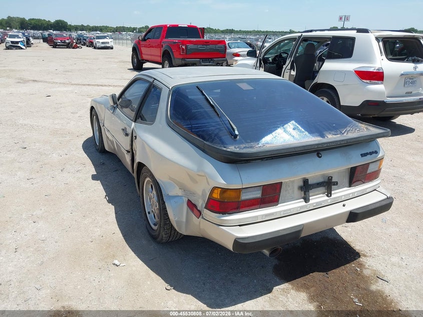 1986 Porsche 944 VIN WP0AA0942GN451869 IAAI salvage auction — LEFT & RIGHT, Salvage (Texas), sold $1,650 on 2026-08-18 (photo 3)