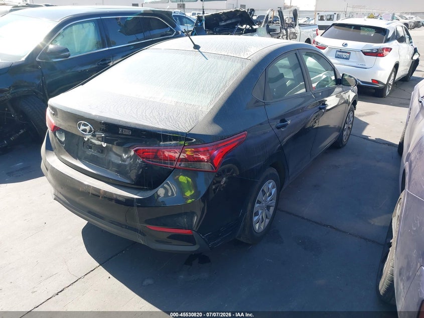 2021 Hyundai Accent VIN 3KPC24A61ME151069 IAAI salvage auction — FRONT END, Salvage Title, sold $2,150 on 2026-08-22 (photo 4)