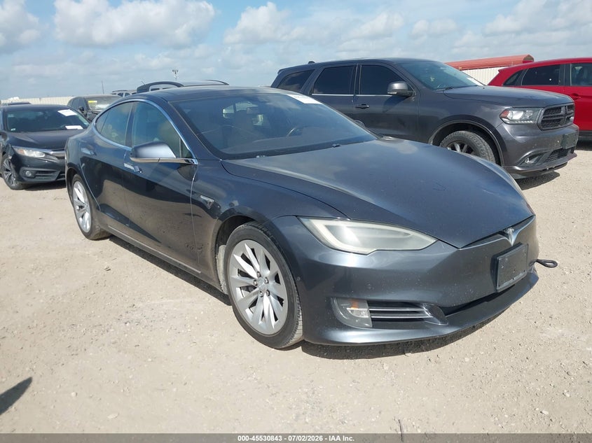 2016 Tesla Model s VIN 5YJSA1E15GF144359 IAAI salvage auction — LEFT SIDE, Original (Texas), sold $4,250 on 2026-07-13 (photo 1)